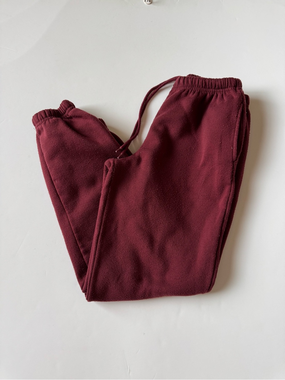 Women's Maroon sweat Pants with Drawstring